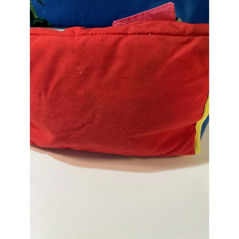 Vintage IKEA Soft Toy Barn Carrying Bag with Plush Animals Cow Pig Set Retired